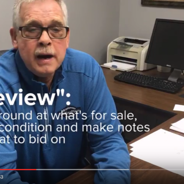 How to preview items at Shipshewana Auction Chuck's Auction Buyer Tip Video