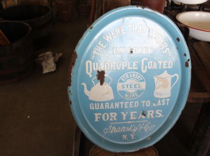 Shipshewana Indiana-Antique Auction- Advertising Sign