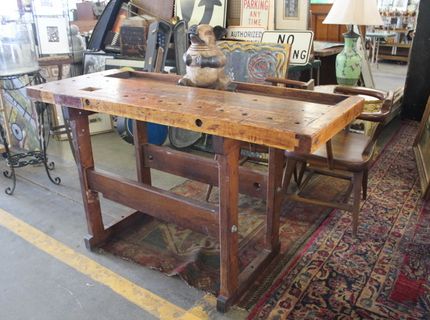 Shipshewana Antique and Miscellaneous Auction Indiana Work Bench