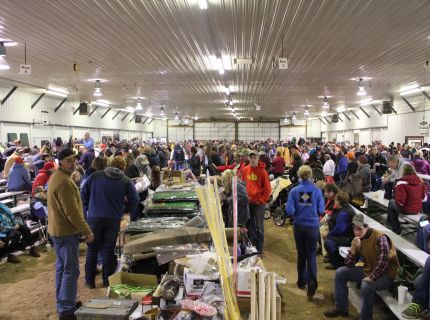 Good Friday Shipshewana Indiana Tack Auction in Antique & Misc Building