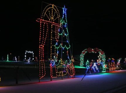 Shipshewana Lights of Joy Christmas Tree Display