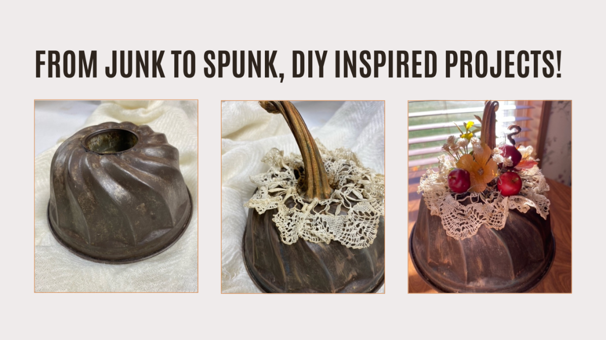 3 Simple Steps to Upcycle an Old Auction Find: Bundt Pan to Fall Décor